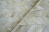 Exquisite Rugs Mosaic Leather 4064 Light Beige Area Rug Pile Image