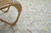 Exquisite Rugs Mosaic Leather 4064 Light Beige Area Rug Lifestyle Image Feature