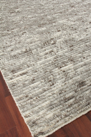 Exquisite Rugs Kaza 4101 Gray/Ivory Area Rug Corner Image