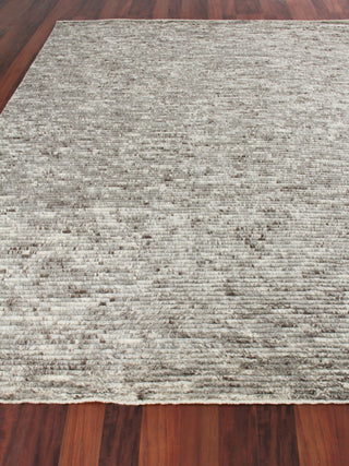 Exquisite Rugs Kaza 4101 Gray/Ivory Area Rug Closeup Image