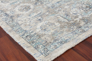 Exquisite Rugs Tuscany 4104 Beige/Blue Area Rug Corner Image