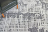 Exquisite Rugs Cascade 4129 Aluminum Area Rug Detail Image