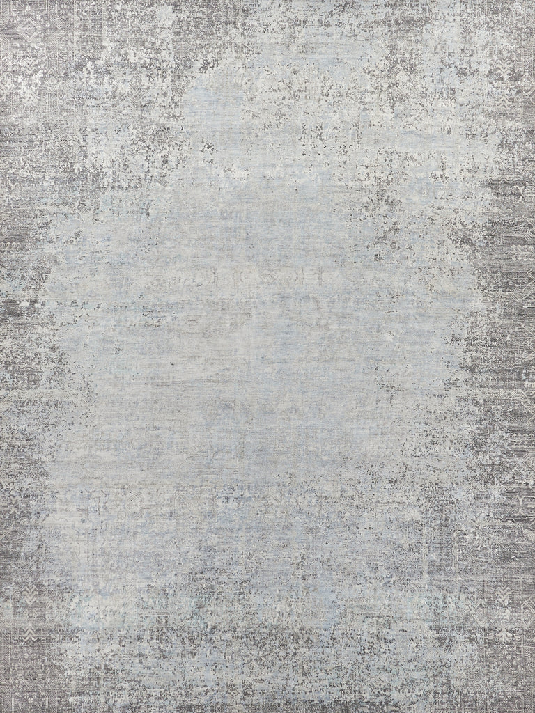 Exquisite Rugs Fine Pure Silk 4214 Ivory/Dark Gray/Multi Area Rug main image