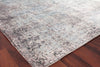 Exquisite Rugs Fine Pure Silk 4214 Ivory/Dark Gray/Multi Area Rug Corner Image