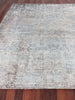 Exquisite Rugs Fine Pure Silk 4214 Ivory/Dark Gray/Multi Area Rug Closeup Image