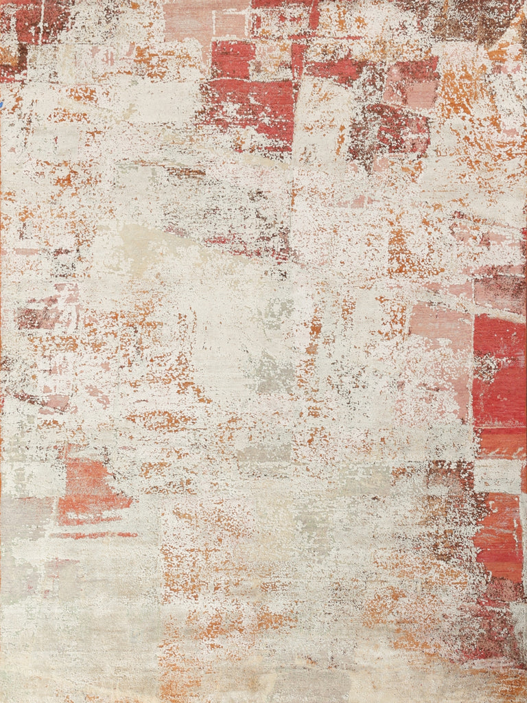 Exquisite Rugs Fine Pure Silk 4215 Beige/Orange/Gold Area Rug main image