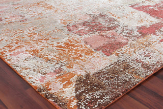 Exquisite Rugs Fine Pure Silk 4215 Beige/Orange/Gold Area Rug Corner Image