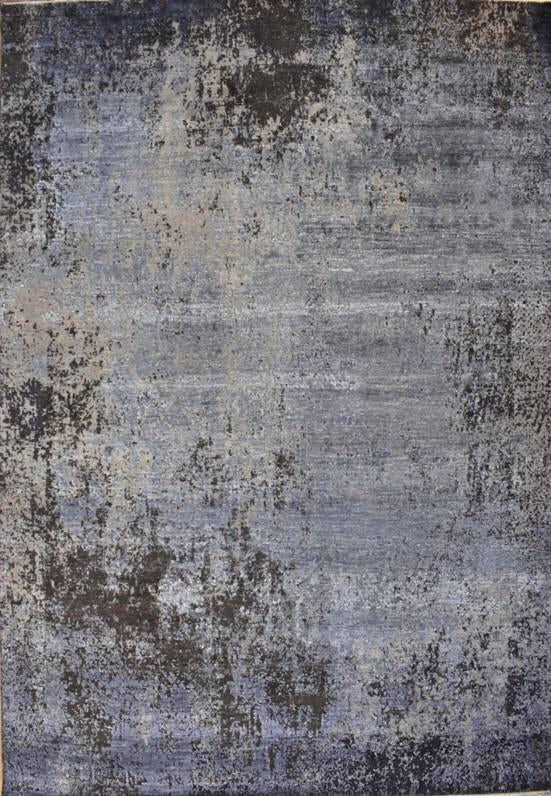 Exquisite Rugs Fine Pure Silk 4216 Gray/Blue Area Rug main image