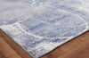 Exquisite Rugs Fine Pure Silk 4225 Blue/Gray/Ivory Area Rug Corner Image