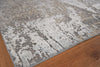 Exquisite Rugs Fine Pure Silk 4227 Gray/Beige Area Rug Corner Image