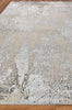 Exquisite Rugs Fine Pure Silk 4227 Gray/Beige Area Rug Closeup Image