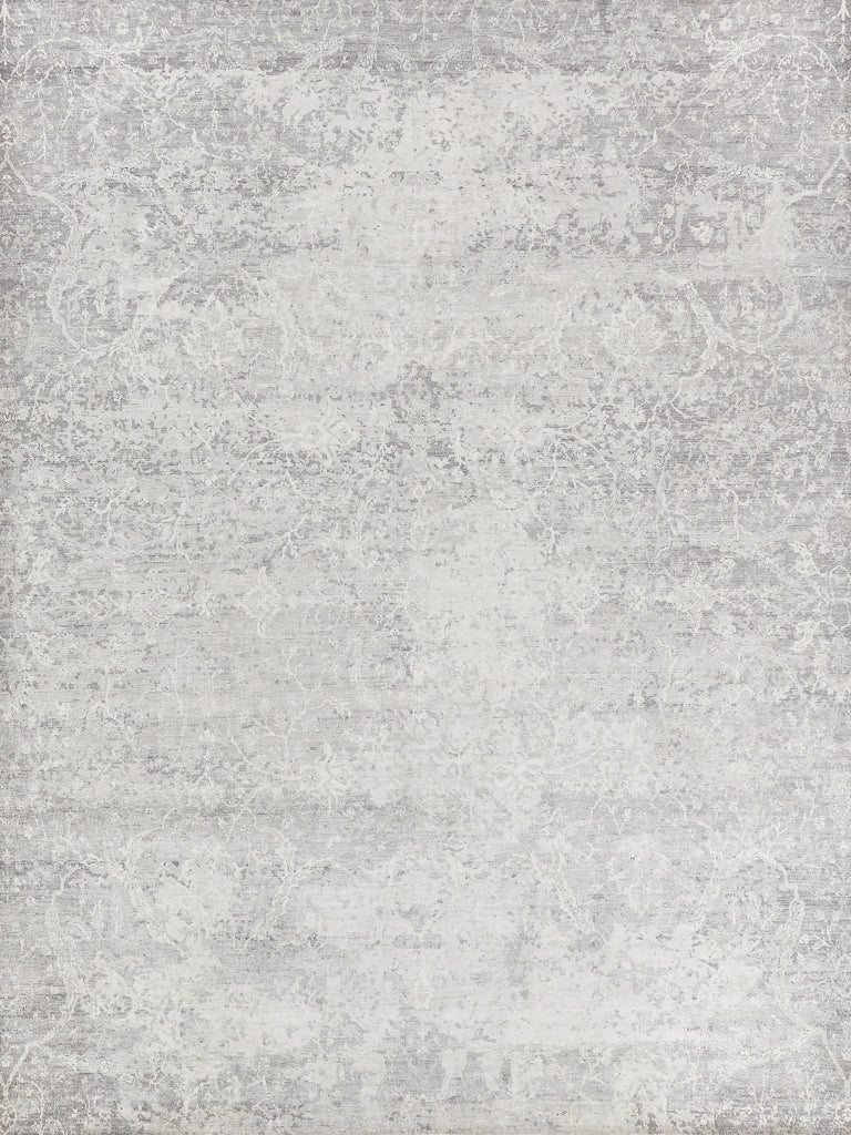 Exquisite Rugs Fine Pure Silk 4228 Gray/Ivory Area Rug main image