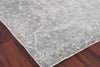 Exquisite Rugs Fine Pure Silk 4228 Gray/Ivory Area Rug Corner Image