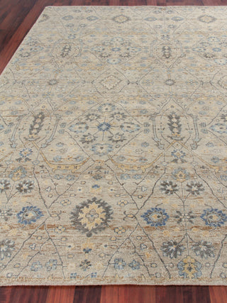 Exquisite Rugs Harper 4230 Beige/Light Blue Area Rug Closeup Image