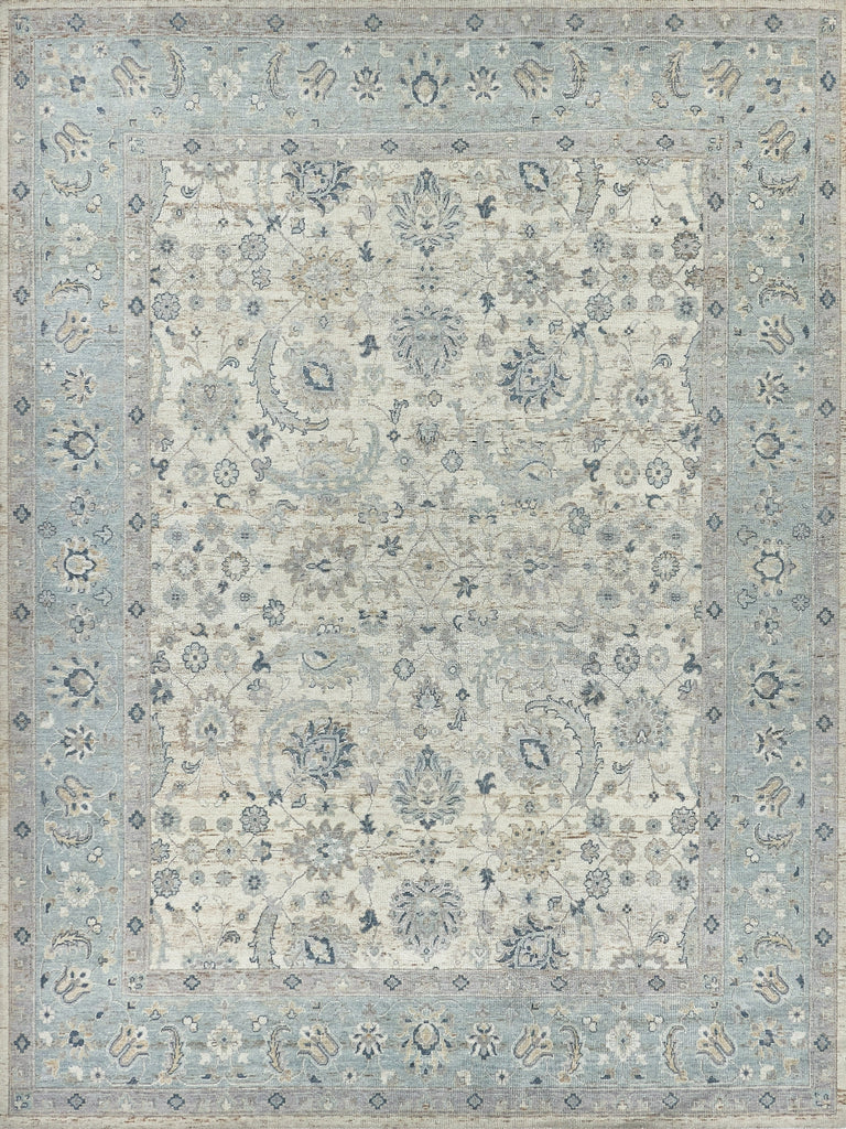 Exquisite Rugs Harper 4231 Ivory/Light Blue Area Rug main image