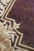 Exquisite Rugs Contemporary 4242 Eggplant/Multi Area Rug Closeup Image