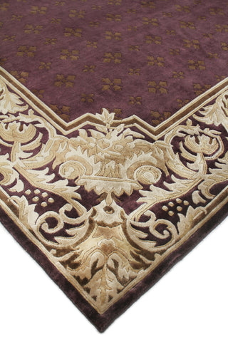 Exquisite Rugs Contemporary 4242 Eggplant/Multi Area Rug Lifestyle Image Feature