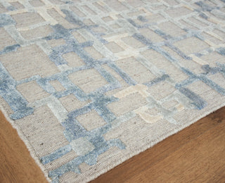 Exquisite Rugs Vista 4338 Gray/Blue Area Rug Corner Image