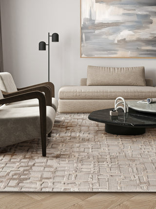 Exquisite Rugs Vista 4341 Beige Area Rug Lifestyle Image Feature