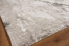 Exquisite Rugs Cosmo 4345 Silver/Blue/Ivory Area Rug Corner Image