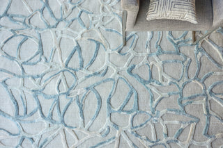 Exquisite Rugs Goudy 4346 Blue Area Rug Detail Image