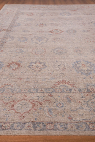 Exquisite Rugs Harper 4393 Beige/Blue Area Rug Closeup Image