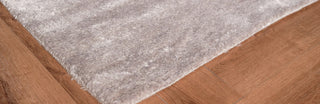 Exquisite Rugs Plush 4396 Light Silver Area Rug Corner Image