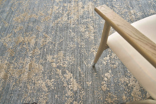 Exquisite Rugs Lillian 4469 Navy/Brown Area Rug by The Met Lifestyle Image Feature