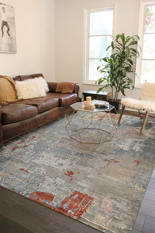 Exquisite Rugs Laureno 4470 Blue/Multi Area Rug Lifestyle Image Feature