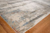 Exquisite Rugs Laureno 4471 Silver Blue Area Rug Corner Image