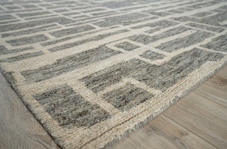 Exquisite Rugs Aldridge 4480 Charcoal/Ivory Area Rug Corner Image