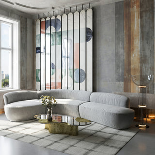 Exquisite Rugs Chroma 4491 Charcoal/Gray Area Rug Lifestyle Image Feature