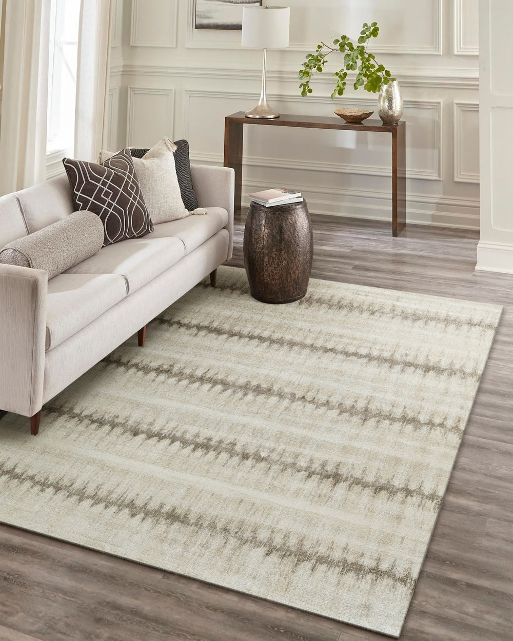 Exquisite Rugs Chroma 4494 Beige/Brown Area Rug Lifestyle Image Feature 