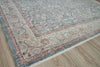 Exquisite Rugs Heritage 4604 Blue/Rust Area Rug by The Met Closeup Image