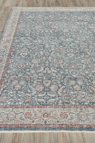 Exquisite Rugs Heritage 4604 Blue/Rust Area Rug by The Met Pile Image