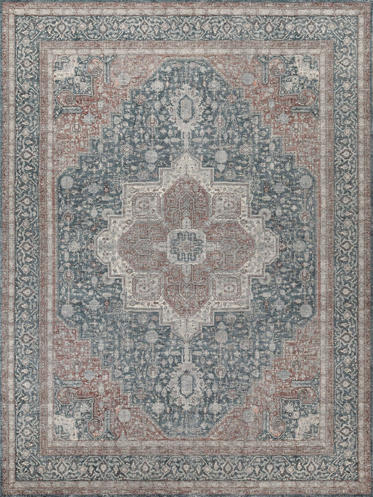 Exquisite Rugs Heritage 4608 Blue/Gray Area Rug by The Met main image