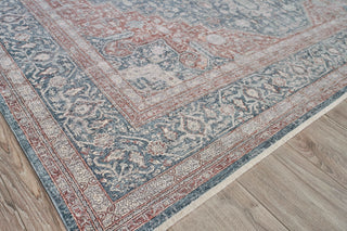Exquisite Rugs Heritage 4608 Blue/Gray Area Rug by The Met Closeup Image