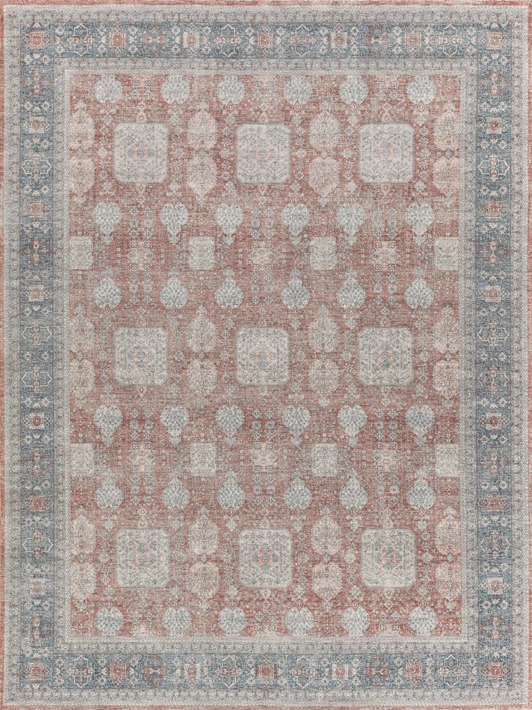 Exquisite Rugs Heritage 4613 Red/Navy Area Rug by The Met main image