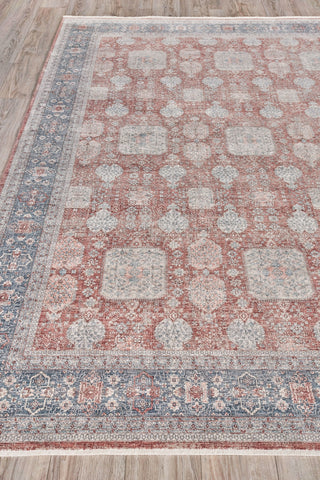 Exquisite Rugs Heritage 4613 Red/Navy Area Rug by The Met Pile Image