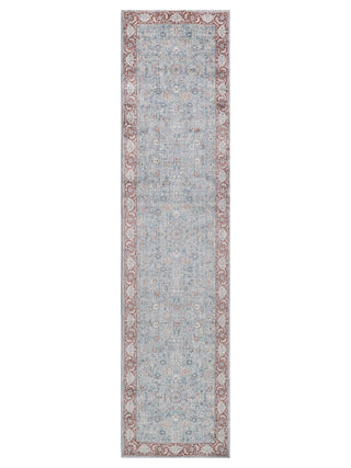 Exquisite Rugs Heritage 4620 Navy/Red Area Rug by The Met Corner Image