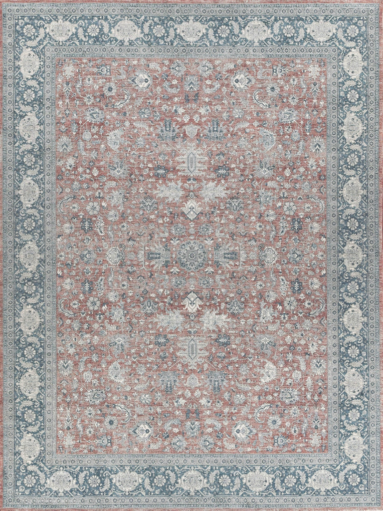 Exquisite Rugs Heritage 4622 Red/Navy Area Rug by The Met main image