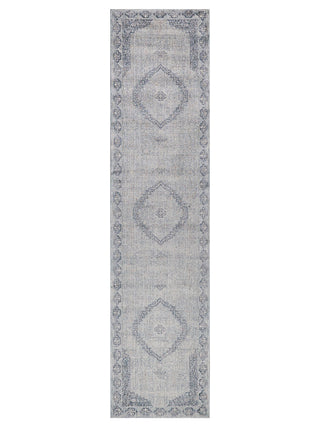 Exquisite Rugs Heritage 4624 Light Blue/Rust Area Rug by The Met Corner Image
