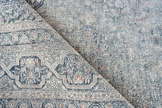 Exquisite Rugs Heritage 4624 Light Blue/Rust Area Rug by The Met Lifestyle Image Feature