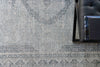 Exquisite Rugs Heritage 4624 Light Blue/Rust Area Rug by The Met Detail Image