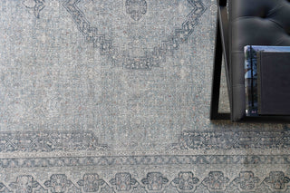 Exquisite Rugs Heritage 4624 Light Blue/Rust Area Rug by The Met Detail Image