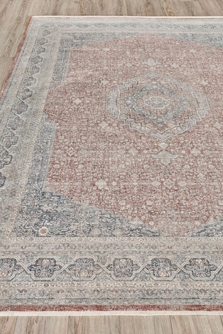 Exquisite Rugs Heritage 4625 Red/Navy Area Rug by The Met Pile Image