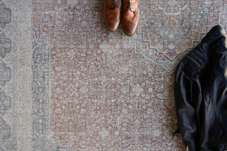 Exquisite Rugs Heritage 4625 Red/Navy Area Rug by The Met Lifestyle Image Feature
