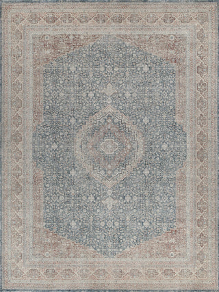 Exquisite Rugs Heritage 4627 Light Blue/Navy Area Rug by The Met main image