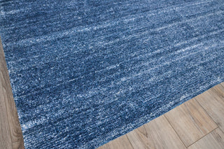 Exquisite Rugs Plush 4660 Dark Blue Area Rug Corner Image