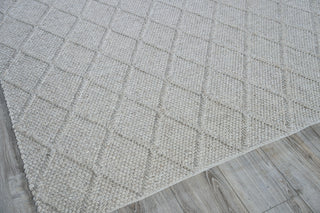 Exquisite Rugs Brentwood 4715 Silver Area Rug Corner Image